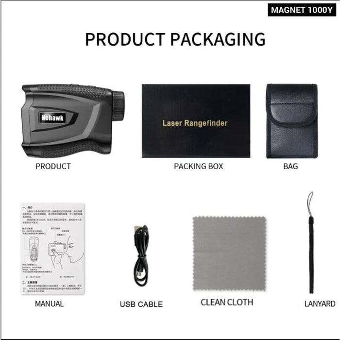 600m/1000m Golf and Hunting Laser Range Finder