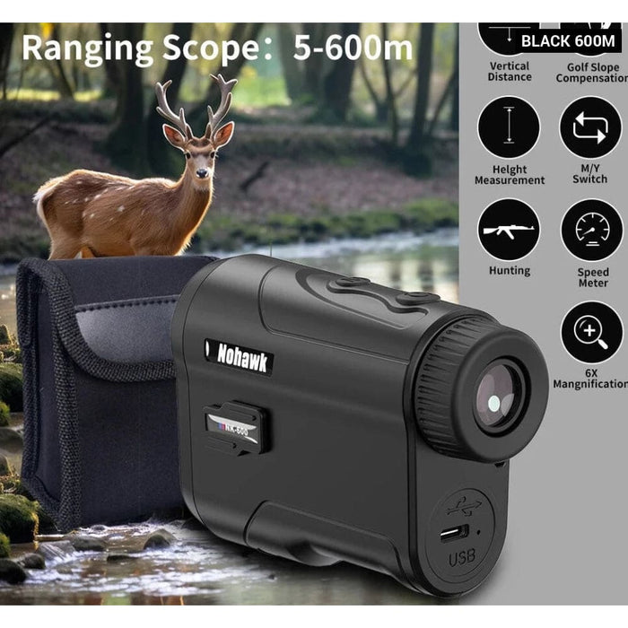 600m/1000m Golf Laser Rangefinder with Flag