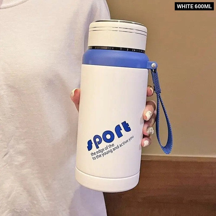 600ml Stainless Steel Thermos Bottle with Lid