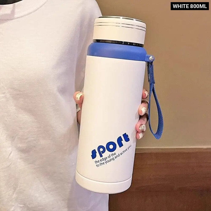 600ml Stainless Steel Thermos Bottle with Lid