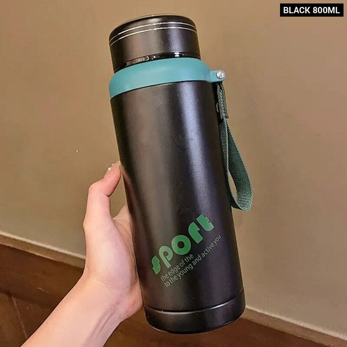 600ml Stainless Steel Thermos Bottle with Lid