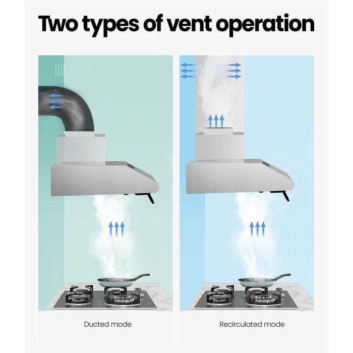 600mm Range Hood 60cm Rangehood Kitchen Canopy Led Light