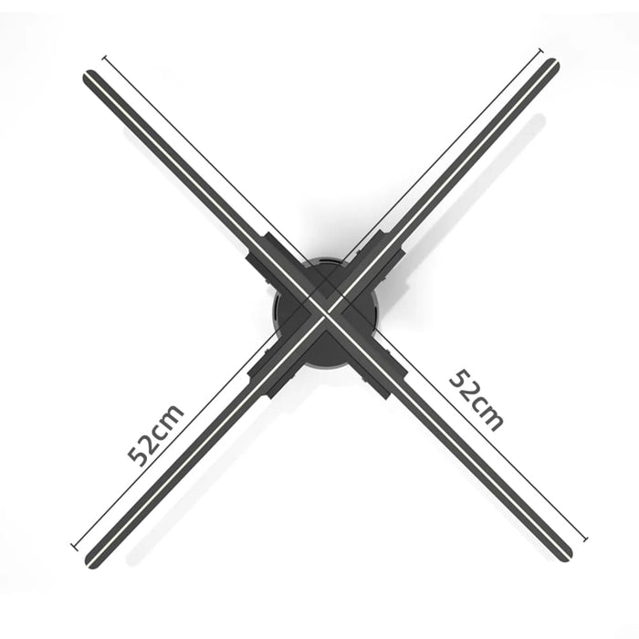 60cm 2k Hd 3d Hologram Projector Advertise Display Fan Wifi