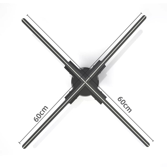 60cm 2k Hd 3d Hologram Projector Advertise Display Fan Wifi