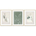 60cmx90cm Abstract Body and Leaves 3 Sets Gold Frame Canvas