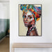60cmx90cm African Women 2 Sets Black Frame Canvas Wall Art