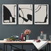 60cmx90cm Black Beige 3 Sets Frame Canvas Wall Art
