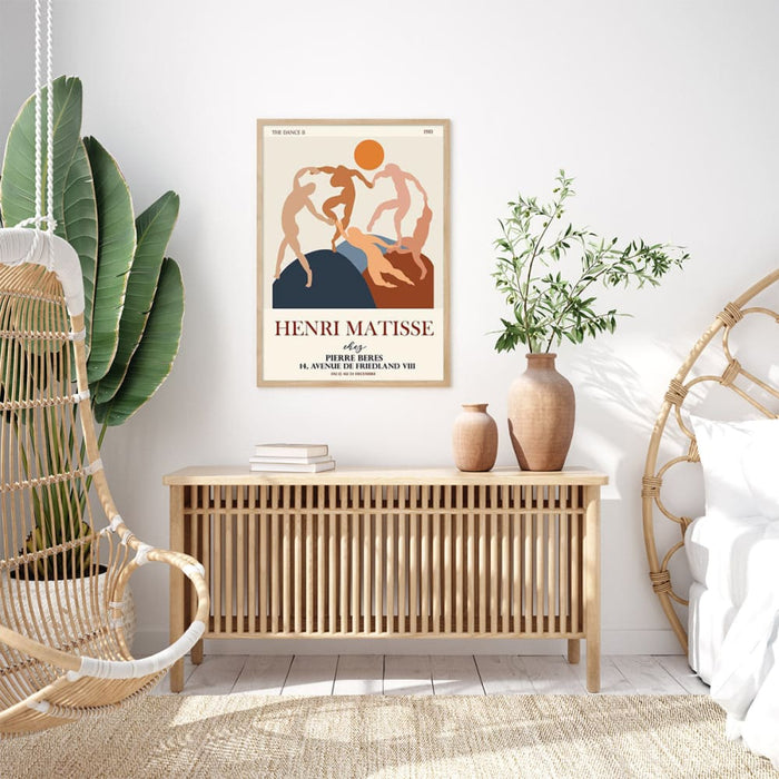 60cmx90cm Dancing by Henri Matisse Wood Frame Canvas Wall