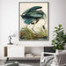 60cmx90cm Great Blue Heron by John James Audubon Black