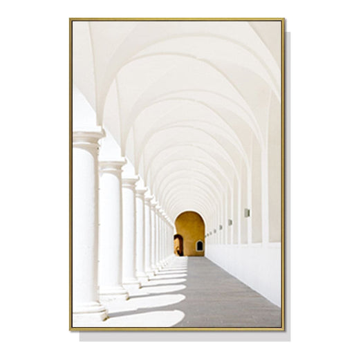 60cmx90cm Long Corridor Style a Gold Frame Canvas Wall Art