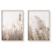 60cmx90cm Pampas Grass 2 Sets Wood Frame Canvas Wall Art