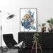 60cmx90cm Watercolor Style Abstract Flower 3 Sets Black