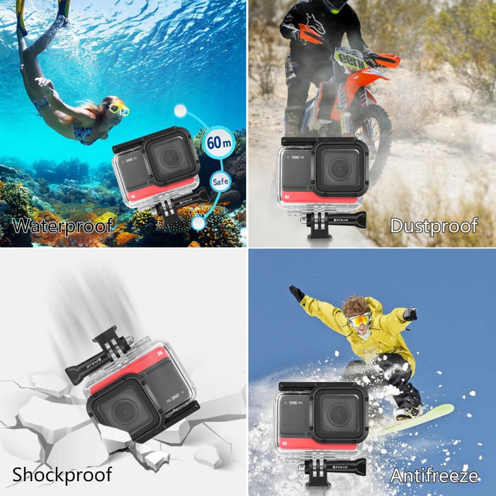 60m Underwater Depth Diving Case Waterproof Camera Housing