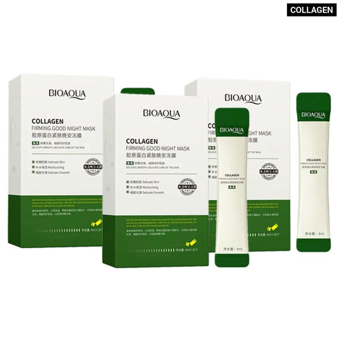 60pcs Collagen Moisturizing Firming Sleeping Facial Masks