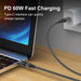 60w Magnetic Type c to Cable Pd Fast Charge for Iphone