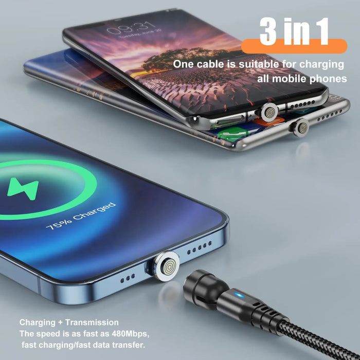 60w Magnetic Type c to Cable Pd Fast Charge for Iphone