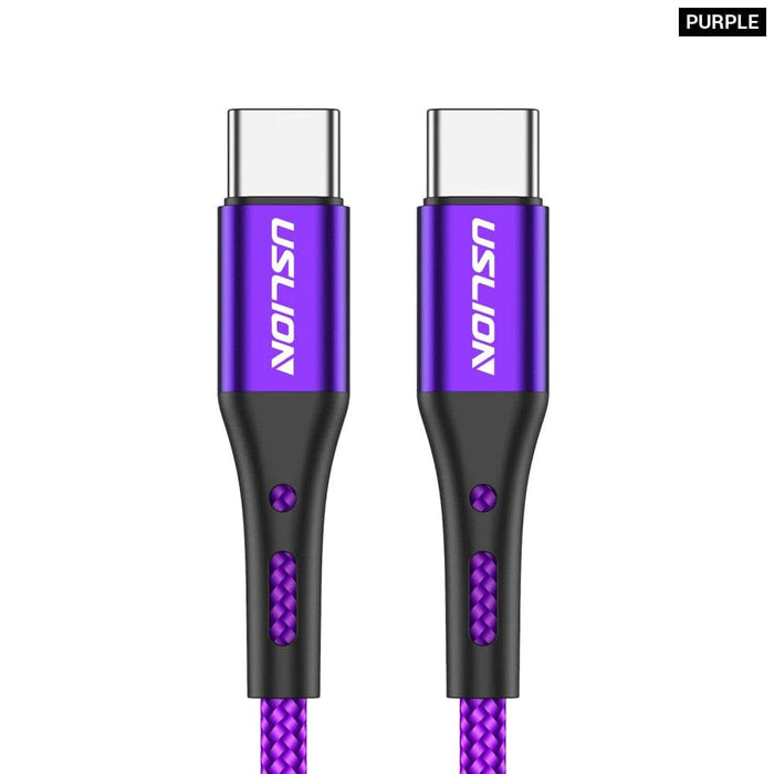 60w Usb c to Cable for Samsung Huawei Xiaomi Macbook Pd