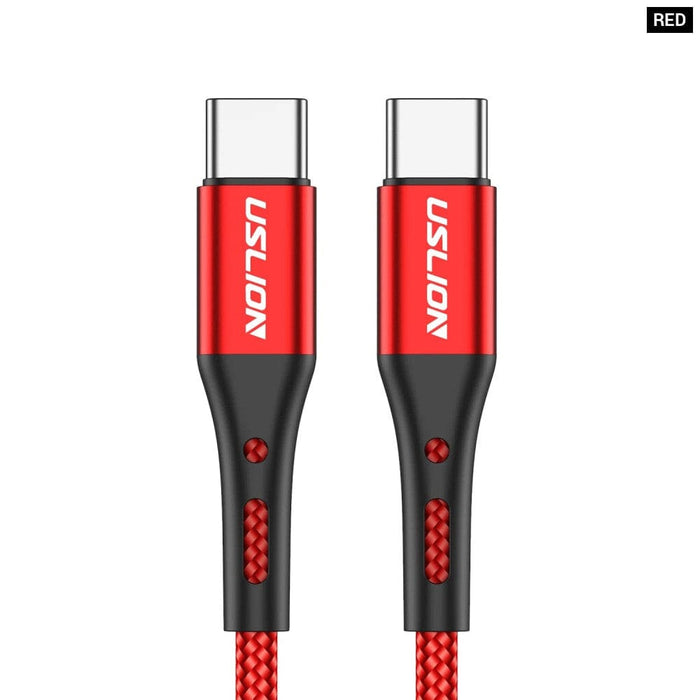 60w Usb c to Cable for Samsung Huawei Xiaomi Macbook Pd