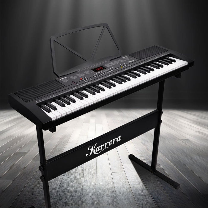 61-key Electronic Piano Keyboard 75cm - Black