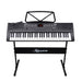 61-key Electronic Piano Keyboard 75cm with Stand - Black
