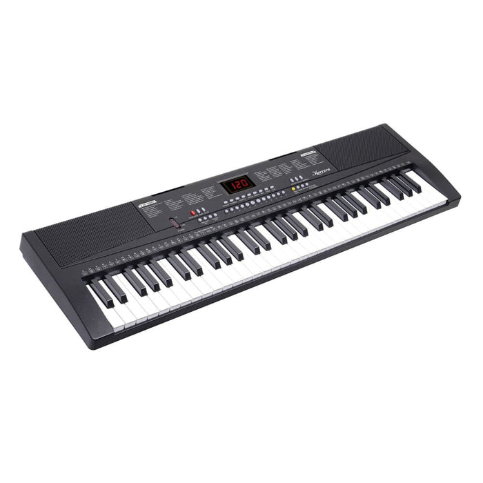 61-key Electronic Piano Keyboard 75cm with Stand - Black