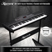 61-key Electronic Piano Keyboard 75cm with Stand - Black
