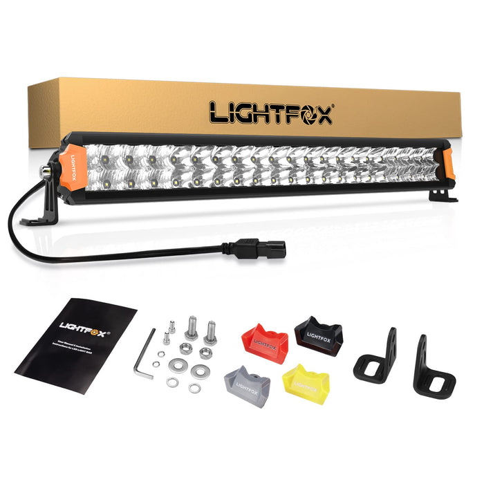 20Inch Osram Led Light Bar Slim Dual Rows Combo Driving Lamp Offroad 4X4