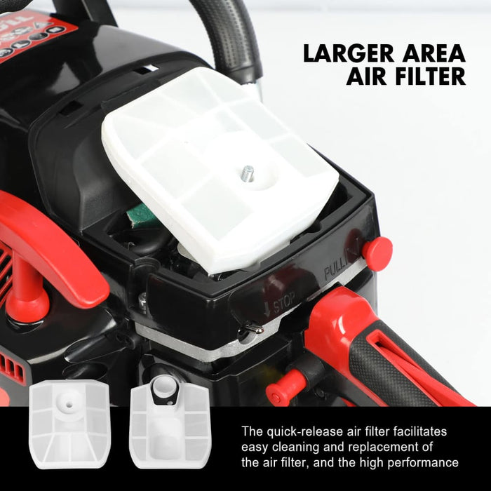 62cc Chainsaw Petrol Commercial 22’ Bar E - start Tree