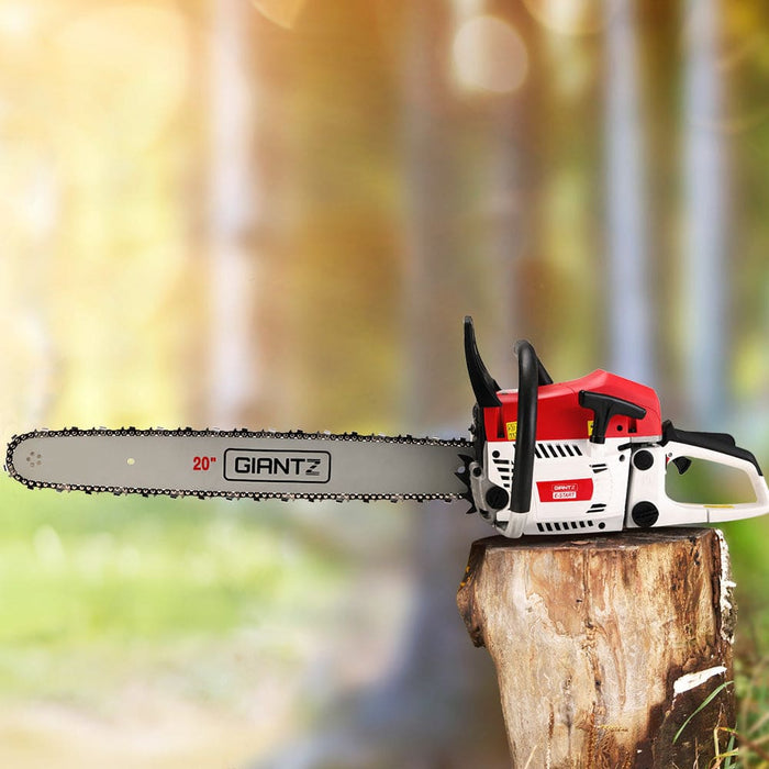Goslash Picks 62cc Petrol Commercial Chainsaw 20’ Bar