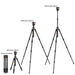 63.78 Inch Carbon Fiber Camera Tripod For Dslr Portable