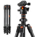 63.78 Inch Carbon Fiber Camera Tripod For Dslr Portable