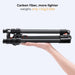 63.78 Inch Carbon Fiber Camera Tripod For Dslr Portable