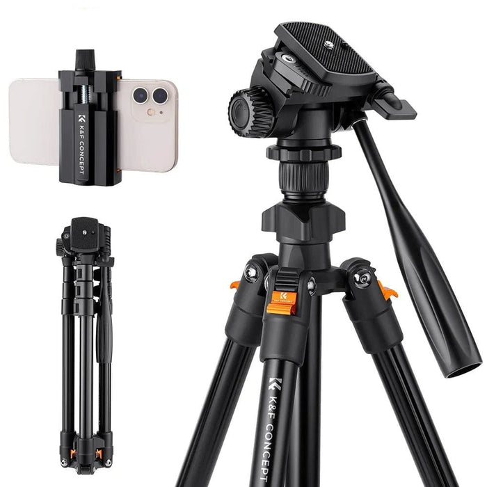63.8 Inch Dslr Camera Tripod Portable Aluminum Travel Phone