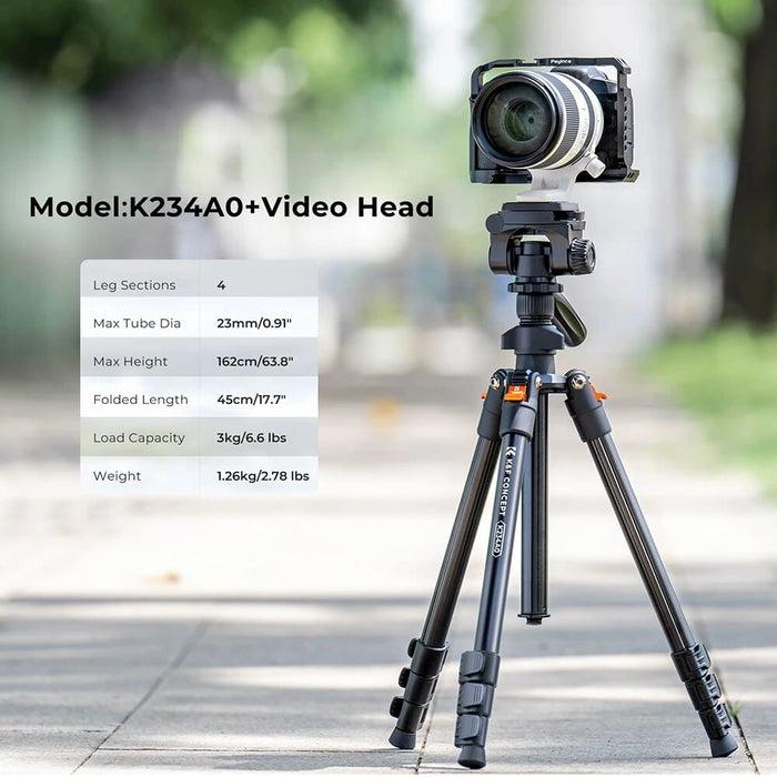 63.8 Inch Dslr Camera Tripod Portable Aluminum Travel Phone