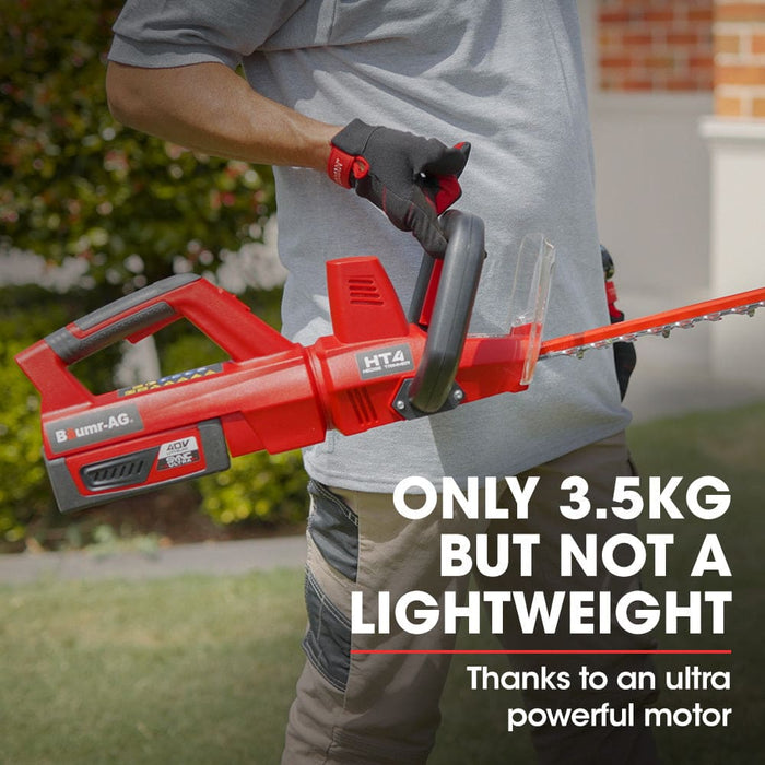 40v 63cm Cordless Electric Hedge Trimmer Kit With Battery