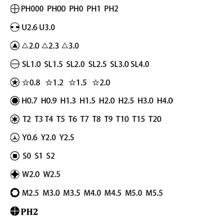 64 In 1 Disassembly Tool Screwdriver Set Weeks