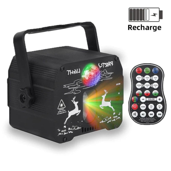 64 Patterns Mini Dj Disco Red Green Laser Light Projector