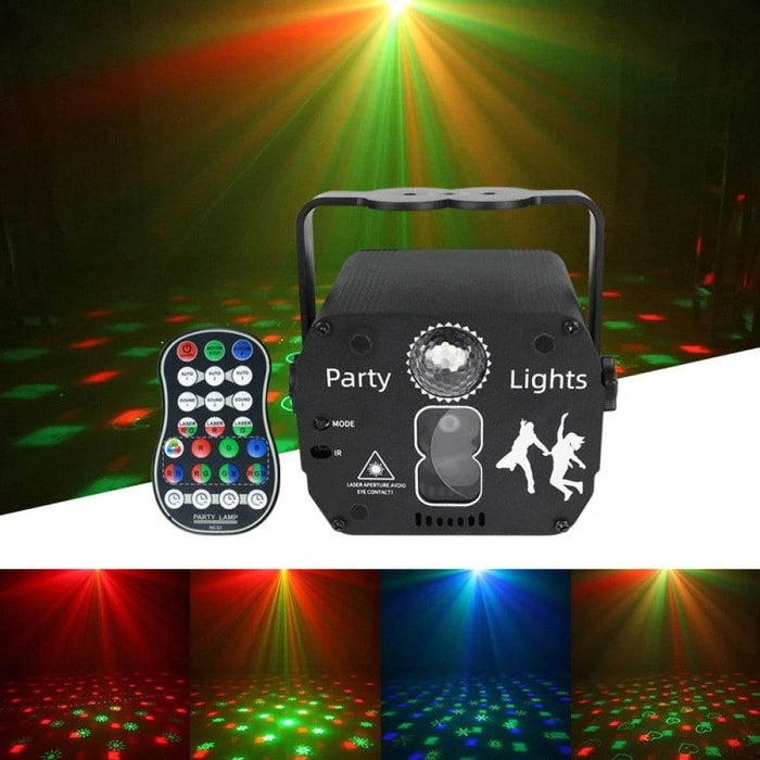 64 Patterns Mini Dj Disco Red Green Laser Light Projector