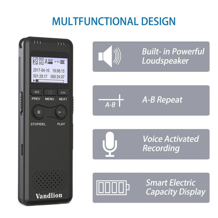 32g 64gb 128g Portable V30 Digital Voice Audio Activated