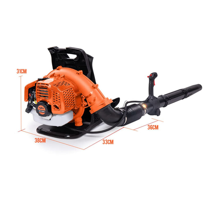 65cc Petrol Backpack Leaf Blower - Commercial 2 Stroke