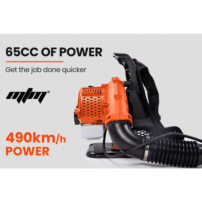 65cc Petrol Backpack Leaf Blower - Commercial 2 Stroke