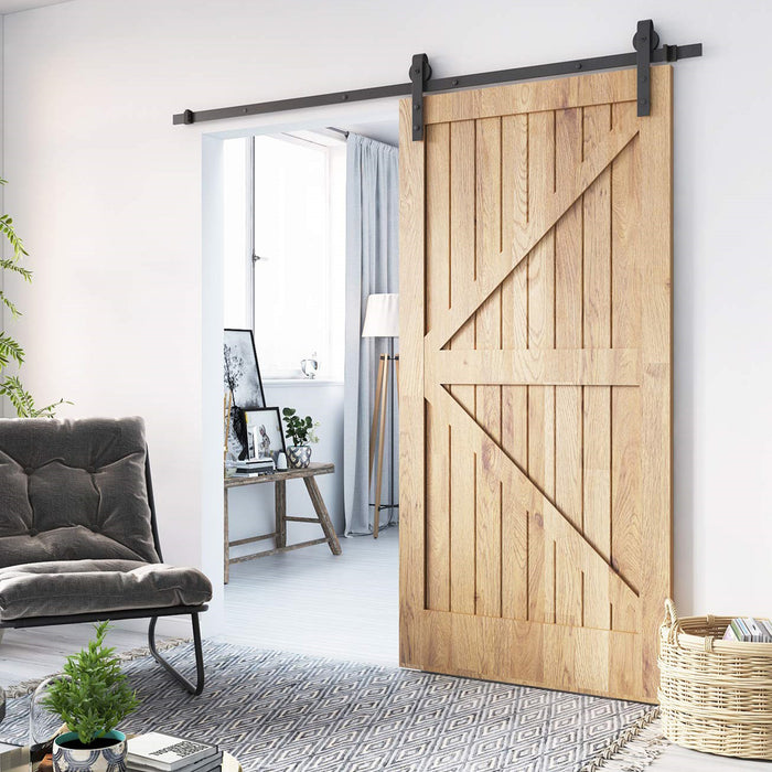 1.8m Sliding Barn Door Hardware Heavy Duty Sturdy Kit