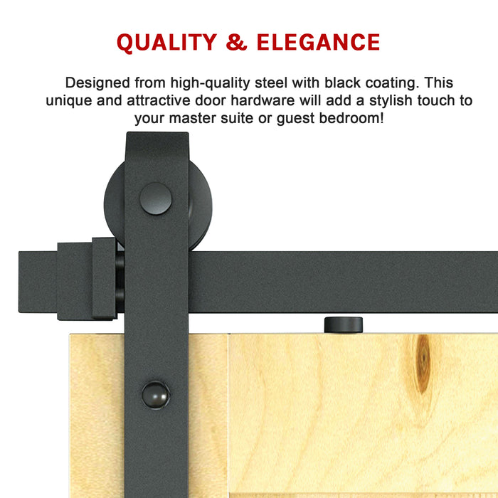 2.4m Sliding Barn Door Hardware