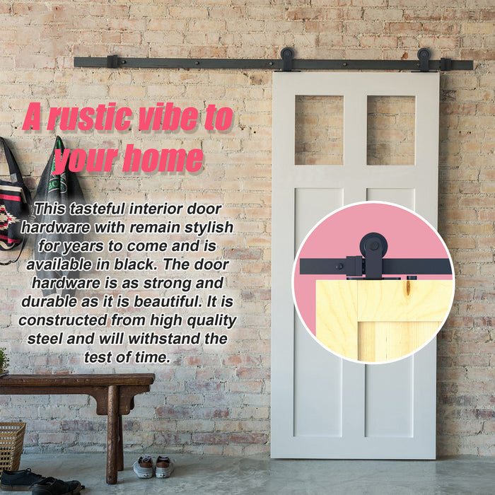 2.4m Sliding Barn Door Hardware