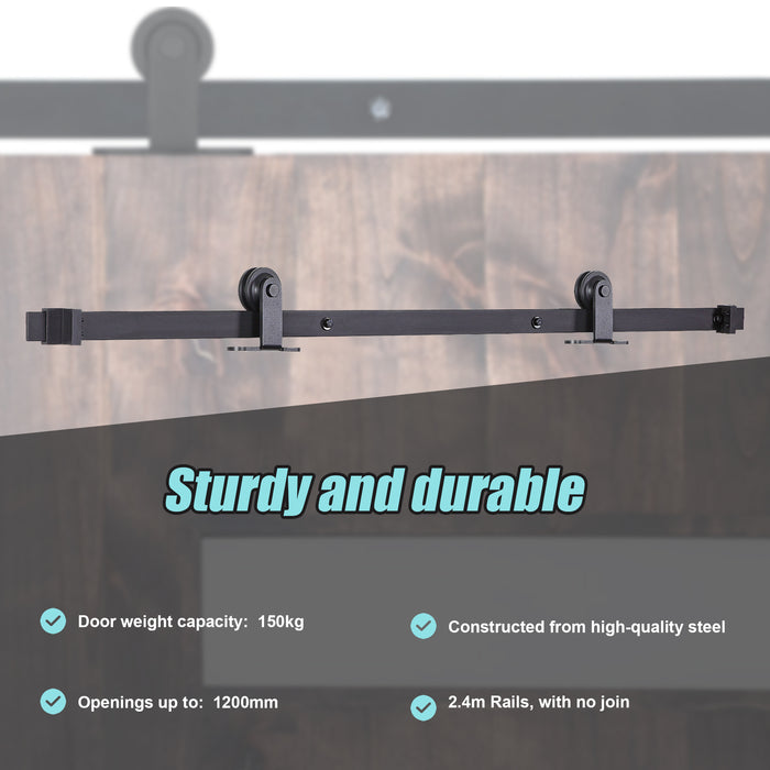 2.4m Sliding Barn Door Hardware