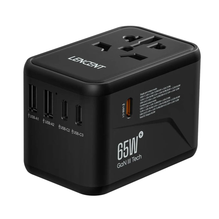 65w/100w Gan Travel Adapter With Fast Charging