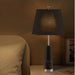 2x 68cm Black Marble Bedside Desk Table Lamp Living Room