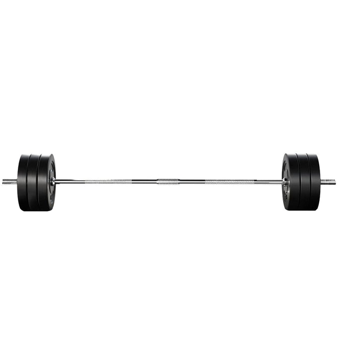 68kg Barbell Weight Set Plates Bar Bench Press Fitness