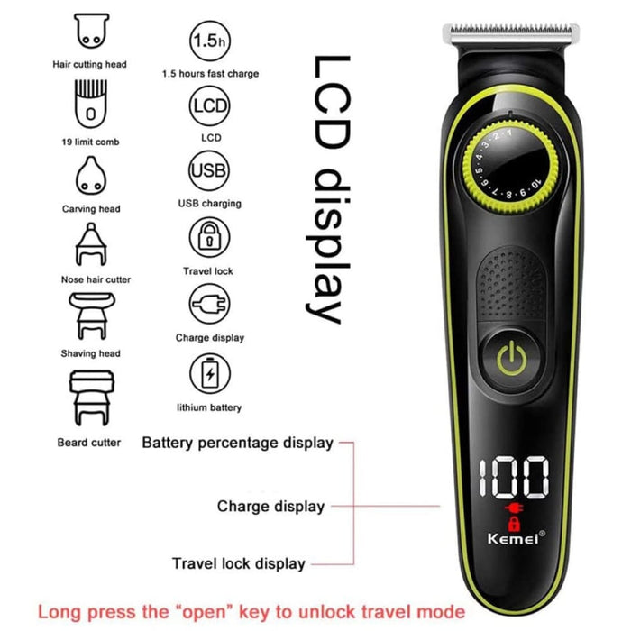 696 Electric Hair Clipper Multifunctional Trimmer Men
