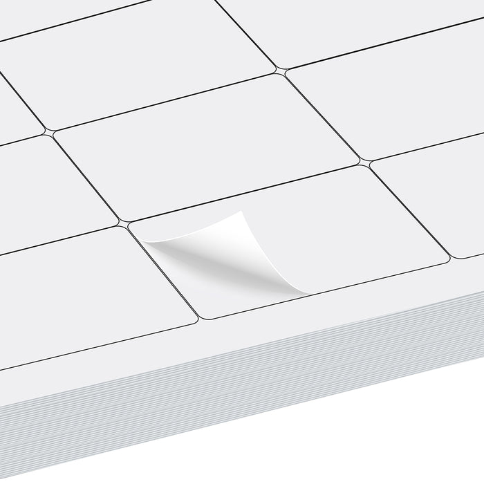 Goslash Picks 100 Sheet A4 Label White Matte Self Adhesive Sticker